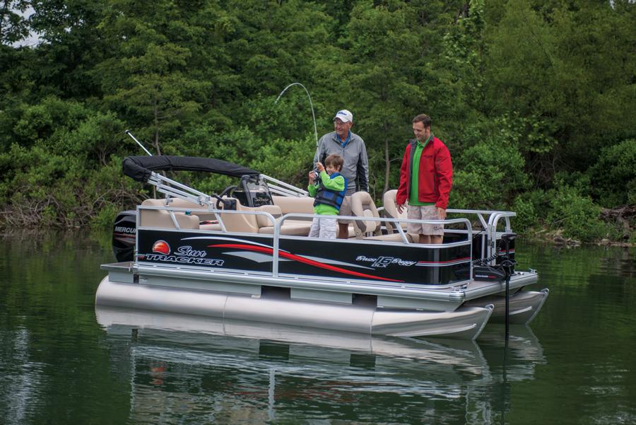 SUN TRACKER Boats : Fishing Pontoons : 2015 BASS BUGGY 16 DLX Photo 