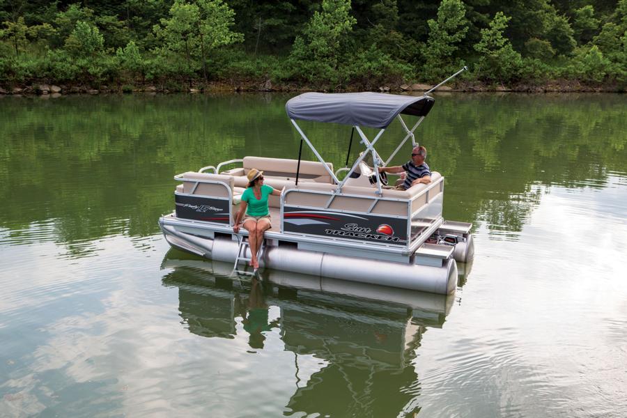SUN TRACKER Boats : Recreational Pontoons : 2015 PARTY BARGE 16 DLX ET 