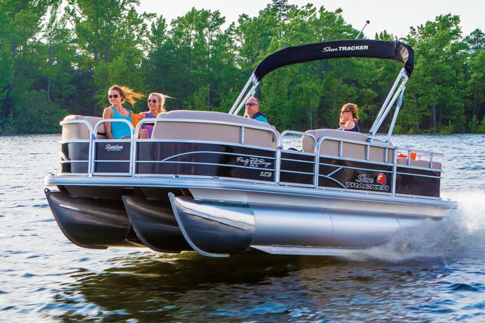 SUN TRACKER Boats : Recreational Pontoons : 2016 PARTY BARGE 22 XP3 